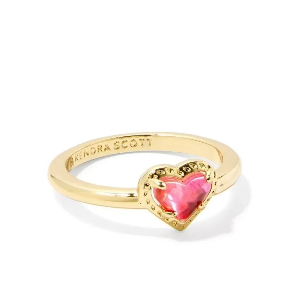 Kendra‎ Scott Anna Band Heart Ring- Tiger's Eye